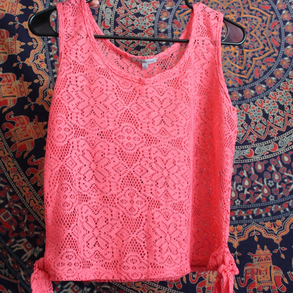 Magenta pink tank top
